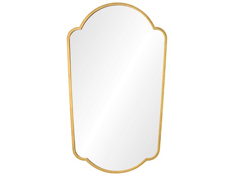 Mirror Home Distressed Gold Leaf Wall Mirror