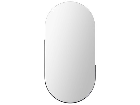 Mirror Home Polished Stainless Steel Oval Wall Mirror