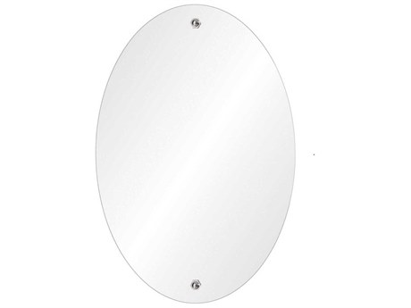 Mirror Home Polished Stainless Steel Oval Wall Mirror