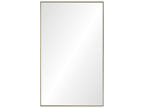 Mirror Home Brushed Brass Rectangular Wall Mirror
