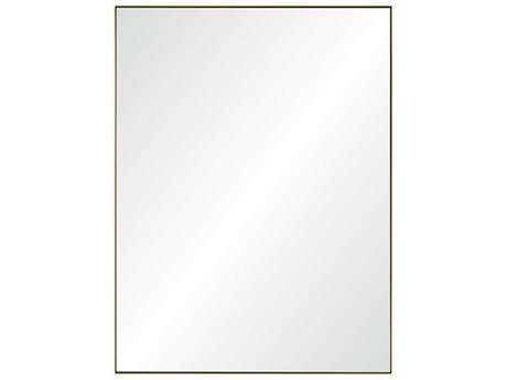 Mirror Home Brushed Brass Rectangular Wall Mirror