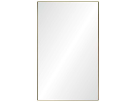 Mirror Home Brushed Brass Rectangular Wall Mirror