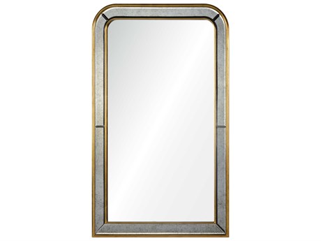 Mirror Home Barclay Butera Burnished Gold Leaf Wall Mirror