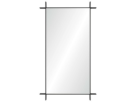 Mirror Home Barclay Butera Black Nickel Rectangular Wall Mirror