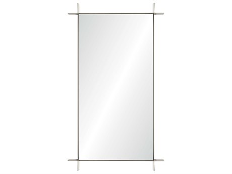 Mirror Home Barclay Butera Polished Stainless Steel Rectangular Wall Mirror