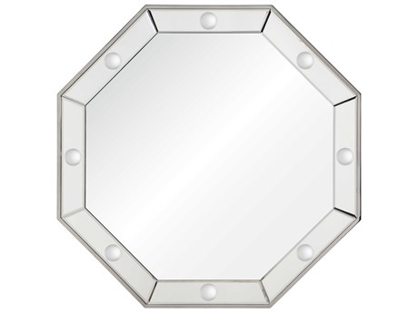 Mirror Home Bunny Williams Polished Stainless Steel Wall Mirror