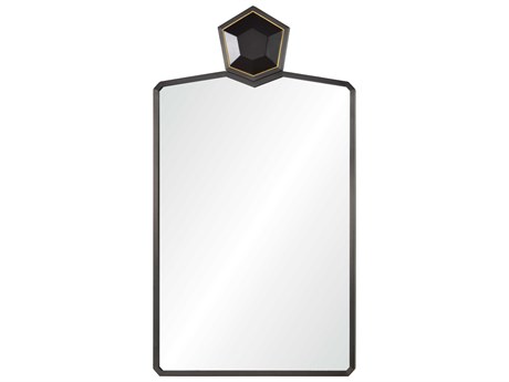 Mirror Home Celerie Kemble Black Nickel Rectangular Wall Mirror