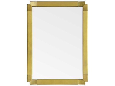 Mirror Home Jamie Drake Cosmopolitan Gold Leaf Rectangular Wall Mirror