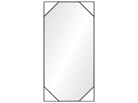Mirror Home Jamie Drake Black Nickel Rectangular Wall Mirror