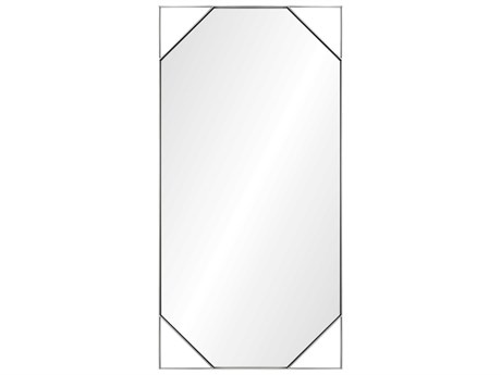Mirror Home Jamie Drake Polished Stainless Steel Rectangular Wall Mirror