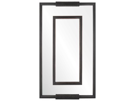 Mirror Home Michael S. Smith Walnut Rectangular Wall Mirror