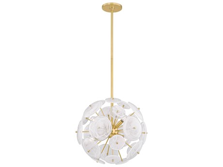 Mitzi Tamara 6-Light Aged Brass Sputnik Pendant
