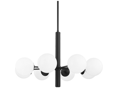 Mitzi Stella 8-Light Old Bronze Glass Globe Chandelier