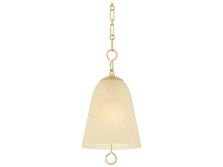 Mitzi Christine 1-Light Aged Brass Bell Pendant