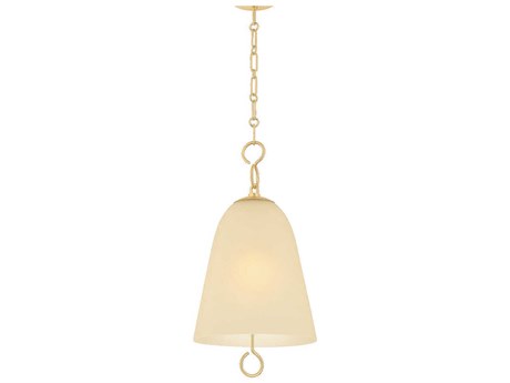 Mitzi Christine 1-Light Aged Brass Bell Mini Pendant