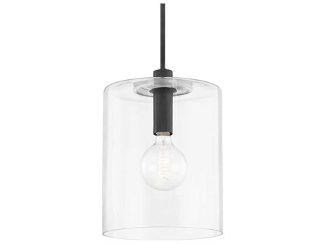 Mitzi Neko 1-Light Old Bronze Glass Cylinder Mini Pendant