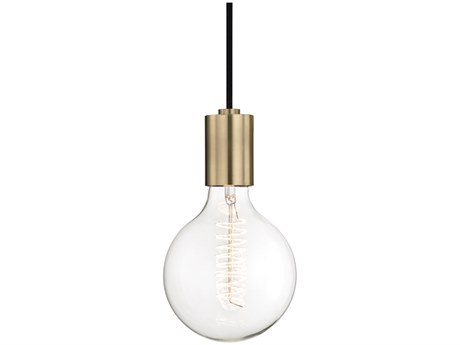 Mitzi Ava 1-Light Aged Brass Mini Pendant