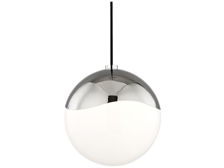Mitzi Ella 1-Light Polished Nickel Glass Globe Mini Pendant