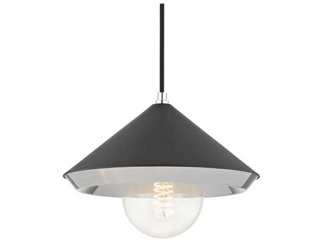 Mitzi Marnie 1-Light Polished Nickel Black Pendant