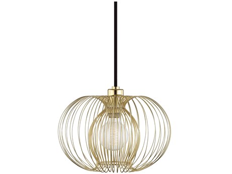 Mitzi Jasmine 1-Light Polished Brass Mini Pendant