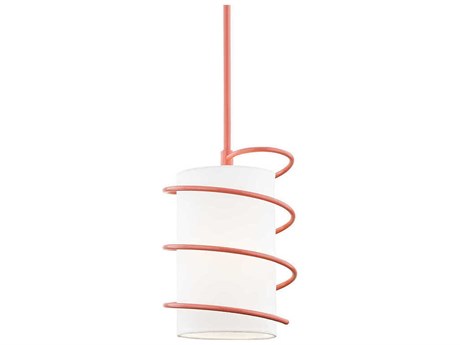 Mitzi Carly 1-Light Pink Cylinder Mini Pendant