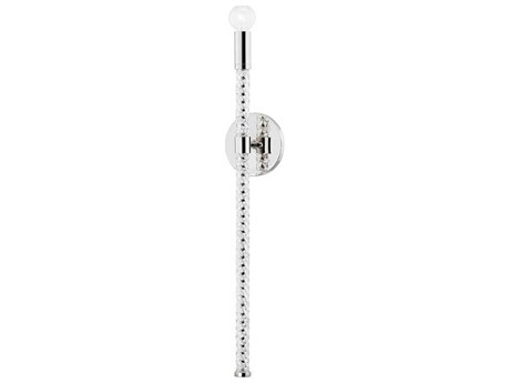 Mitzi Pippin 1-Light Polished Nickel Glass Wall Sconce