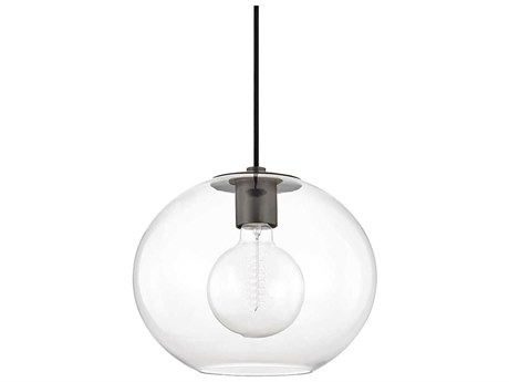 Mitzi Margot 1-Light Old Bronze Glass Globe Pendant