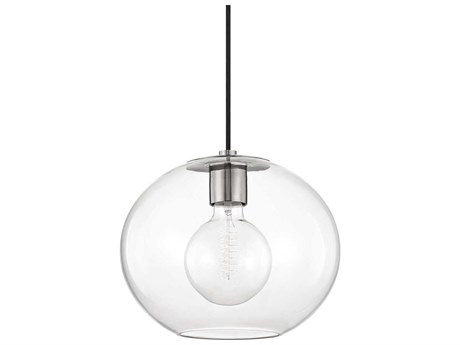 Mitzi Margot 1-Light Polished Nickel Globe Mini Pendant
