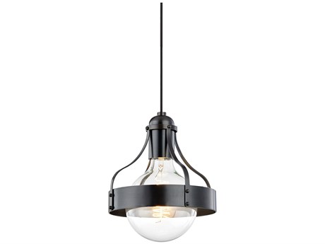 Mitzi Violet 1-Light Old Bronze Bell Mini Pendant