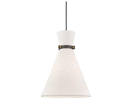 Mitzi Julia 1-Light Aged Brass Black Pendant