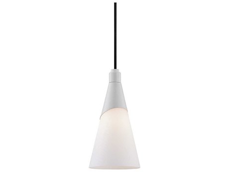 Mitzi Parker 1-Light White Glass Mini Pendant