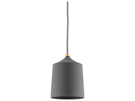Mitzi Megan 1-Light Aged Brass Matte Black Drum Mini Pendant