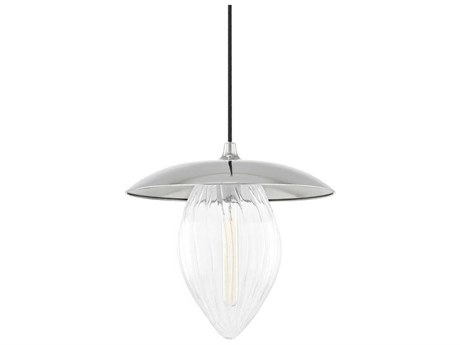 Mitzi Lana 1-Light Polished Nickel Glass Pendant
