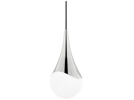 Mitzi Ariana 1-Light Polished Nickel Glass Globe Mini Pendant