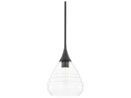 Mitzi Marissa 1-Light Old Bronze Glass Mini Pendant