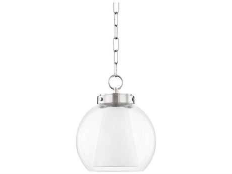 Mitzi Sasha 1-Light Polished Nickel Glass Globe Geometric Mini Pendant