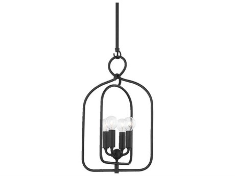 Mitzi Mallory 4-Light Aged Iron Black Candelabra Chandelier