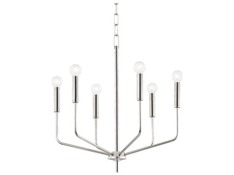 Mitzi Bailey 6-Light Polished Nickel Candelabra Chandelier