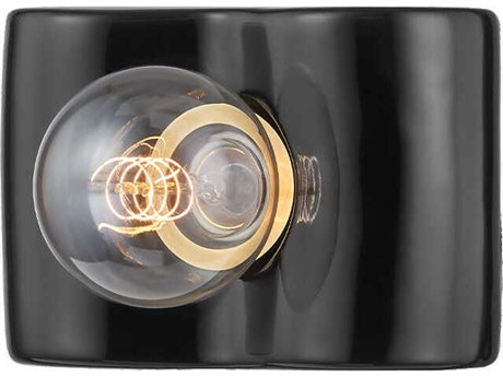 Mitzi Jillian 1-Light Ceramic Black Wall Sconce