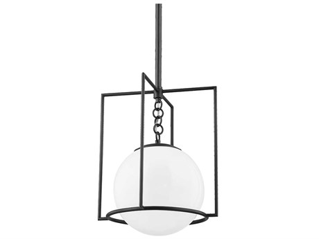 Mitzi Frankie 1-Light Old Bronze Glass Globe Geometric Mini Pendant