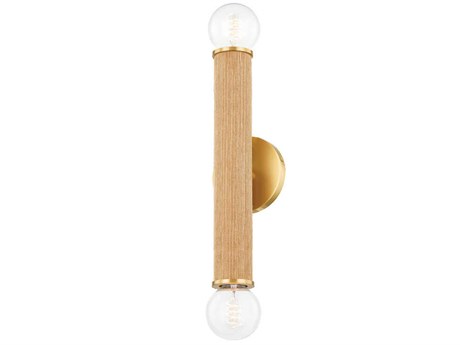 Mitzi Amabella 2-Light Aged Brass Wall Sconce