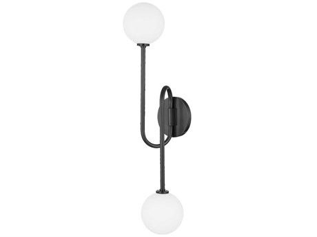 Mitzi Zani 2-Light Old Bronze Glass Wall Sconce
