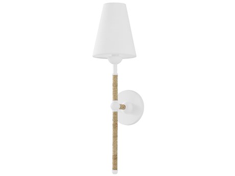 Mitzi Mariana 1-Light Textured White Wall Sconce