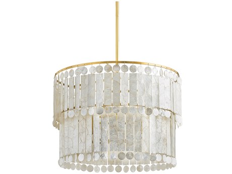 Mitzi Melisa 6-Light Aged Brass Candelabra Tiered Chandelier