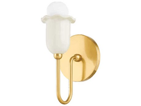 Mitzi Delilah 1-Light Aged Brass Wall Sconce