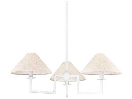 Mitzi Gladwyne 3-Light Textured White Candelabra Empire Chandelier