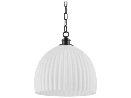 Mitzi Hillary 1-Light Old Bronze Glass Dome Pendant