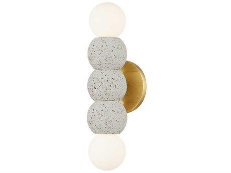 Mitzi Paola 2-Light Aged Brass Wall Sconce