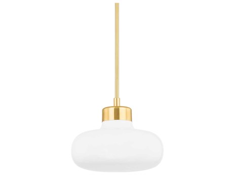 Mitzi Eliana 1-Light Aged Brass Pendant