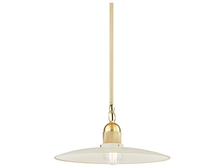 Mitzi Leanna 1-Light Aged Brass Pendant